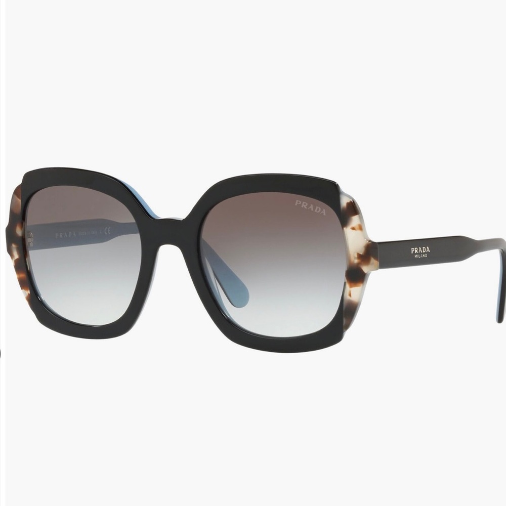 Prada Etiquette 54mm Square Sunglasses in color Black Gradient. Brand new, NWT
